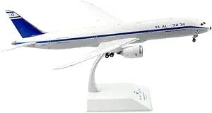 HATHAT Alloy Resin Collectible Airplane Models for: 1 200 Aviation EL AL Airplane 787 B787 Model Alloy Airplane Aircraft Toy Decoration Collection 2023 2024