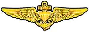 fagraphix Naval Aviator Badge Pilot Wings Aviation Sticker Decal Self Adhesive Aviation Badges 24.00" Wide