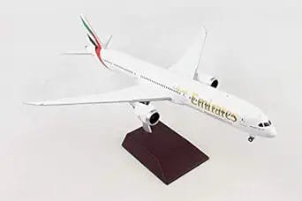 GEMINI G2UAE740 Gemini200 Emirates B787-10 1: 200 Scale Diecast Model Airplane, White