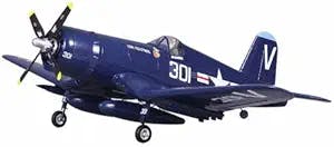 Fms Rc Plane 4 Channel Remote Control Airplane 800mm F4U Corsair V2 Blue RTF with Reflex,Rc Planes for Adults Ready to Fly (Including Transmitter,Receiver,Charger)
