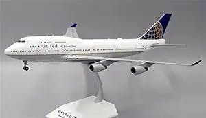 JC Wings for United Airlines for Boeing 747-400 N121UA 1/200 DIECAST Aircraft Pre-builded Model