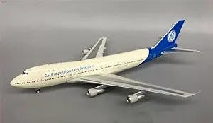Inflight 200 General Electric for Boeing 747-100 N747GE with Stand Limited Edition 1/200 DIECAST Aircraft Pre-Built Model