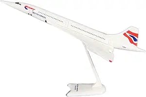HINDKA Pre-Built Scale Models for 1:250 ABS Air British Concorde Air France Concorde Airplane Assembled Aircraft Model Aircraft Mini Airplane (Color : B)