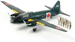 RCECHO174; Tamiya Aircraft Model 1/48 MITSUBISHI G4M1 MODEL 11 Yamamoto w/ 17 Figures 61110 with RCECHO174; Full Version Apps Edition