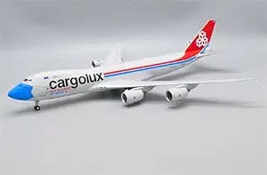 JC Wings CARGOLUX for Boeing 747-8F LX-VCF with Stand Limited Edition 1/200 DIECAST Aircraft Pre-Built Model