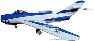 NOBRIM RC Jet Plane 90mm EDF Wingspan 1200mm Fix Wing Aircraft Model PC Airplane Jet Model (Blue,PNP)