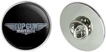 "Take Your Maverick Vibes to the Next Level with Top Gun Logo Metal Pin!"