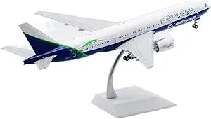 HATHAT Alloy Resin Collectible Airplane Models for: 1 200 B777-200 N772ET Model Airline W Plastic Alloy Aircraft Decoration Collection 2023 2024
