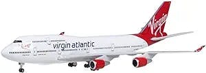 REDRAR for Virgin Atlantic 747 B747 47CM 1:150 Scale Airplane Model Gifts Aviation Aircraft