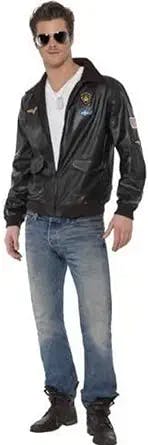 Take to the Skies with the Top Gun Bomber Jacket Fancy Dress Costume!