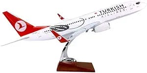 HATHAT Alloy Resin Collectible Airplane Models for: 1:120 B737 Model Airline with Alloy Base Airplane Aircraft Collectibles Display Toy Decoration Collection 2023 2024