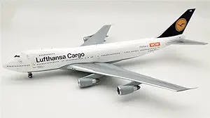 JFOX for Boeing 747-230B (SF) Lufthansa Cargo D-ABZA with Stand Limited Edition 1/200 DIECAST Aircraft Pre-Built Model