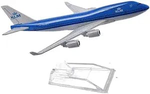HATHAT Alloy Resin Collectible Airplane Models for: KLM 747 Aircraft Model Aircraft Die Cast Natural Resin 1 400 Scale Aircraft Model Decoration Collection 2023 2024