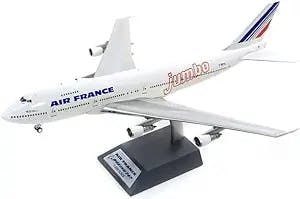 Inflight 200 AIR France for Boeing 747-100 'Jumbo' F-BPVL with Stand Limited Edition 1/200 DIECAST Aircraft Pre-Built Model