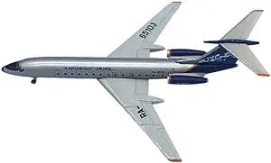 HATHAT Alloy Resin Collectible Airplane Models for: Airplane Model Toy 1/500 Scale TU-134 TU134 Russia Aeroflot Airlines Decoration Collection 2023 2024