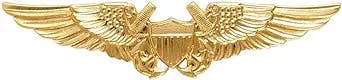 MEDALS OF AMERICA EST. 1976 Navy Flight Officer Wings Badge Gold Finish Miniature