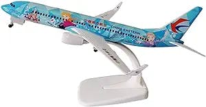 HATHAT Alloy Resin Collectible Airplane Models for Air China Eastern 737 B737 Airlines Cartoon Painting Airplane Plane Model Aircraft 20cm Decoration Collection 2023 2024