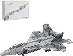 Ottima Military F-22 Fighter Aircraft Model Sets MOC-35918, Military War Plane for Kids Compatible with Lego Technic Creator - 1656Pcs