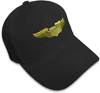 Custom Baseball Cap Pilot Gold Embroidery Acrylic Dad Hats for Men & Women