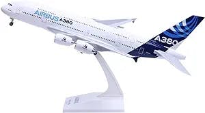 HATHAT Alloy Resin Collectible Airplane Models for: 1 200 Scale Airbus A380-800 ABS Material Airliner Model Souvenir Decoration Collection 2023 2024