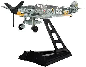 Lllunimon 1/72 Germany BF 109G-6 Hartmann Bomber Fighter Model Alloy WWII Military Aircraft Models Collection Gift