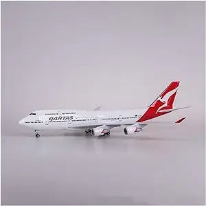 REDRAR for Qantas Airways Boeing 747 Model Airplane 1:150 Scale 47cm Aircraft Toy Plane Collection (Color : Without Light)