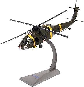 HINDKA Pre-Built Scale Models 1 72 Scale UH-60 Helicopter Army Fighter Aircraft Model Adult Toy Military Static Ornament Mini Airplane