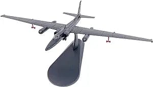 Pre-Built Finished Model Aircraft 1/144 Scale Taiwan U-2 U2 Dragon Girl for Reconnaissance Aircraft Simulation of Static Aircraft Models Replica Airplane Model
