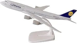 Aircraft Models Fit for Aviation Boeing 747 B747 Airbus A380 Die Cast Airplane Model with Wheels 20cm Collectible Or Gift Graphic Display (Color : B)