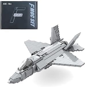 Ottima Military F-35 Fighter Aircraft Model Sets, Military War Plane for Kids Compatible with Lego Technic Creator - 825PCS
