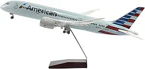Aircraft Models for American Boeing 787 Aircraft Model 1/144 Scale Die-Casting Resin Aircraft Suitable for Collection Or Gift Flat Ornaments (Color : A)