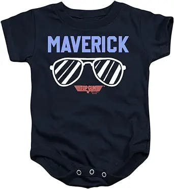 Top Gun Mini Maverick Collection Infant Baby Boys Onesie Snapsuit