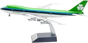 HATHAT Alloy Resin Collectible Airplane Models for: Die Cast 1 200 Scale AER Lingus B747-100 EI-Bed Alloy Aircraft Model Decoration Collection 2023 2024