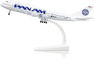 Lose Fun Park 1/300 Diecast Airplanes Model American PanAm Boeing 747 Model Airplane for Collections & Gifts