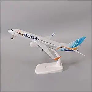Alloy Resin Collectible Airplane Models for Air Fly Dubai Airlines B737 Diecast Airplane Model 737-800 Airways Plane 20cm Aircraft Decoration Collection 2023 2024