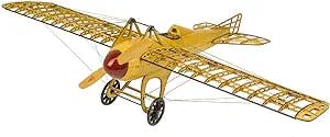 Wooden Puzzles 3D Deperdussin Monocoque Plane Model Kit, Laser-Cut Balsa Wood Model Airplane Kits to Build for Adults, Perfect Handmade Wooden Models Aircraft Construction Kits for Birthday, Festival