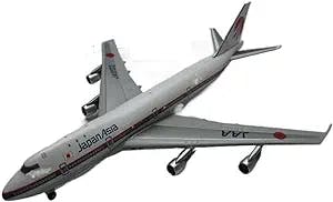 ZIMAGU Aircraft Model Simulation Alloy 1:400 B747-100 JAA 747 Japan Asia Airlines with Base Landing Gear Alloy Aircraft Plane Model Airbus Collectibles