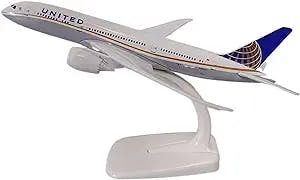 HATHAT Alloy Resin Collectible Airplane Models for USA Air United Airlines B787 Airplane United 787 Airways Airplane Model Aircraft Gifts Natural Resin Decoration Collection 2023 2024
