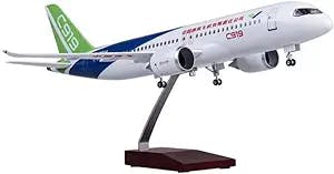 47CM 1/82 Aviation Aircraft China Commercial Aircraft C919 Model Aircraft with Wheels Without Lights