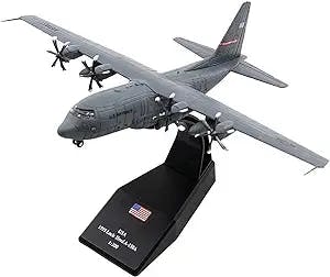 Aircraft Models 1:200 Die Cast Aircraft Model for US AC-130 Gunship Aircraft Model Alloy C-130 Hercules Transport Aircraft Graphic Display