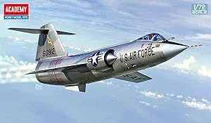 Academy 1/72 US Air Force F-104C Starfighter Vietnam Plastic Model 12576 Molded Color