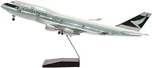 for Cathay Pacific Boeing 747 46cm Plane Model Aircraft 1/160 Diecast Resin Airplanes (Color : B)