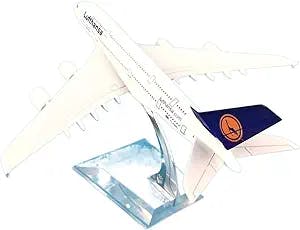 Taking Flight with the HATHAT Lufthansa Airbus 380 Die-cast Natural Resin A