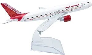 HATHAT Alloy Resin Collectible Airplane Models for: 1/400 Scale Alloy Airplane Airbus A320 Air India 16cm Airplane Model Toy Decoration Collection 2023 2024