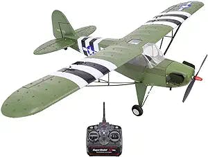 UJIKHSD Remote Control Airplane Model, 1/16 RC 4CH Brushless Fixed-Wing Aircraft Model Kit, Military Plane Model Toy for Kids and Adults, Easy to Fly-RTF Version for Beginner Adults Kids