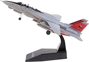 Pre-Built Finished Model Aircraft 1:100 Scale Alloy American F-14 Aircraft for Fighter Model Static Simulation Aircraft Model Replica Airplane Model