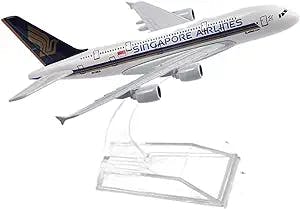 Pre-Built Scale Models for 16cm Singapore Airlines Boeing 747 Airplane Model Plane Model Aircraft Diecast Metal 1 400 Mini Airplane (Color : C)