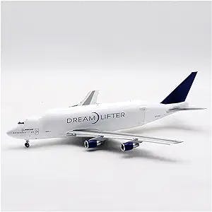 HATHAT Alloy Resin Collectible Airplane Models Die Casting 1: 200 Simulation Boeing B747-400LCF Transport Alloy Finished Aircraft Model Decoration Collection 2023 2024