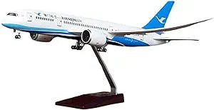 HINDKA Pre-Built Scale Models 1 130 Fit for Xiamen Airlines Boeing 787 Plane Alloy Die-cast Model Collectible Aircraft Souvenir Mini Airplane (Color : Standard Models (no Lights))