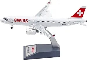 Alloy Resin Collectible Airplane Models for: Die Casting 1 200 Simulation Swiss Airliner A320NEO HB-JDA Alloy Aircraft Model Decoration Collection 2023 2024